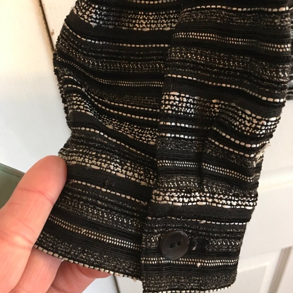 Chico's Sequin Black/Silver Blazer - image 4